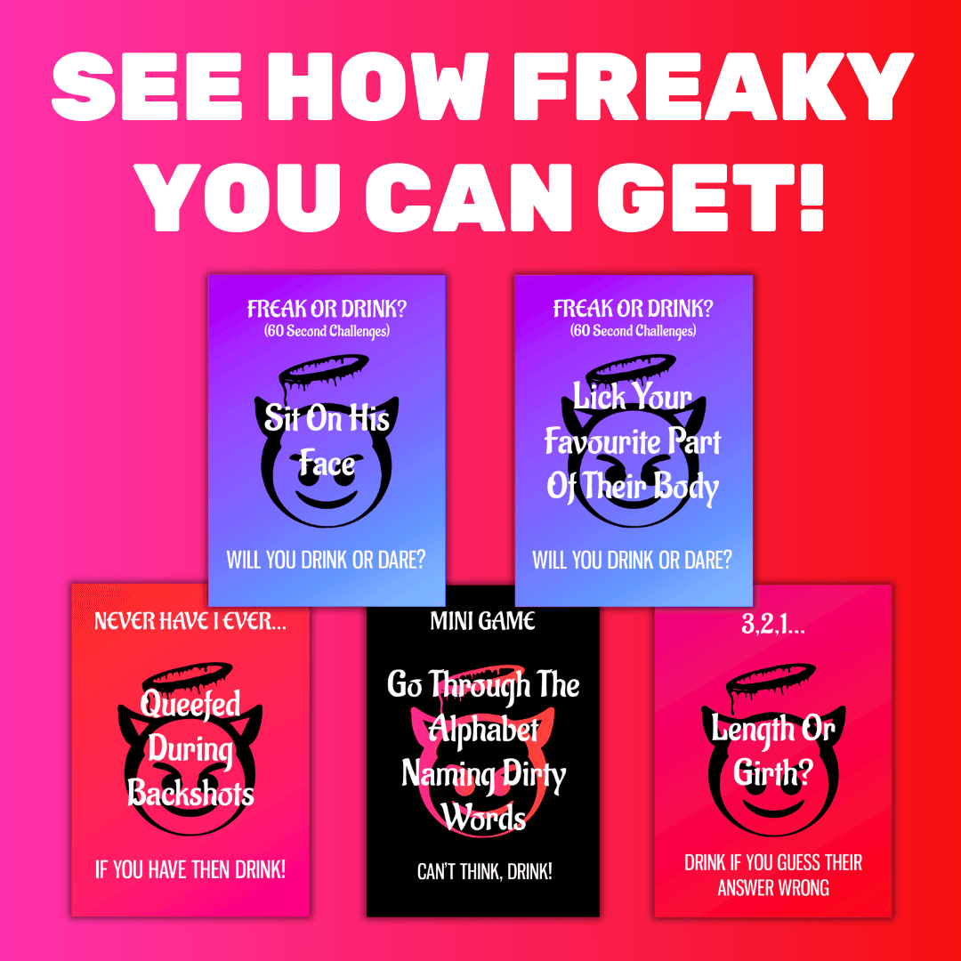 Freak Or Drink Cards Pdf Printable Freak Or Drink Cards Pdf Printable